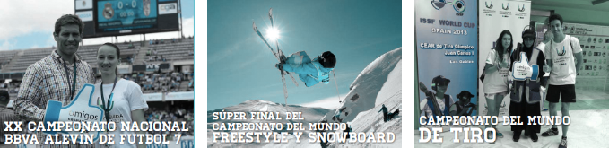 Presencia en la Agenda Deportiva, Universitaria y Social de Granada